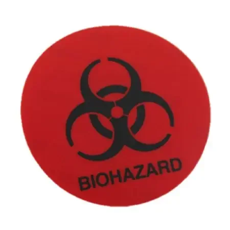 Midmark – Pre-Printed Label Warning Label Red Biohazard Biohazard – 061-0460-00