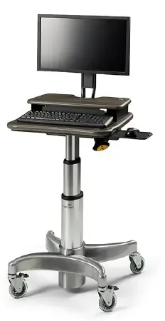 Midmark – Workstation Secure Laptop Workstation with Mouse Tray Without Drawers Without Shelves – 6219-001-793