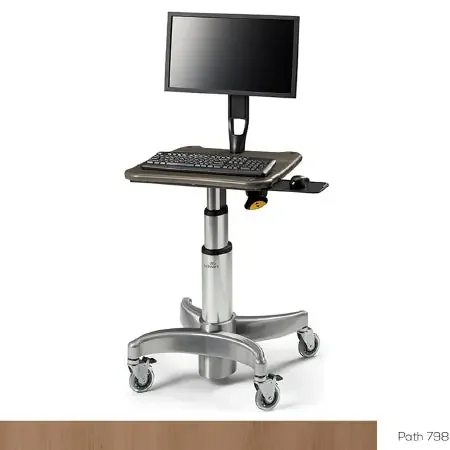 Midmark – Workstation Secure Laptop Workstation with Mouse Tray Without Drawers Without Shelves – 6218-001-798