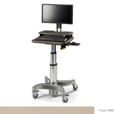Midmark – Workstation Secure Laptop Workstation with Mouse Tray Without Drawers Without Shelves – 6219-001-490