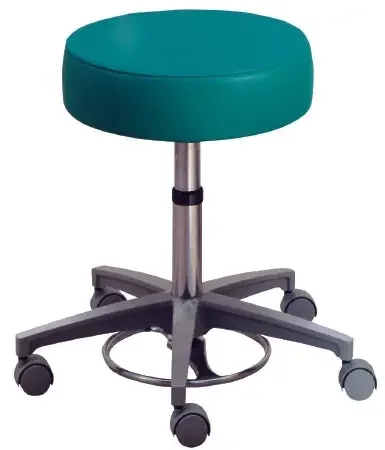 Millennium Series – Exam Stool Backrest Pneumatic Height Adjustment 5 Casters Black – 21340B-US393