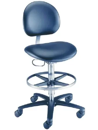 Millennium Series – Lab Stool Contoured Backrest Pneumatic Height Adjustment 5 Casters Royal Blue – 21521B-US354