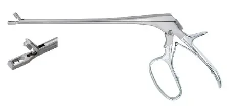Miltex – Biopsy Forceps Coppleson 7-3/4 Inch Length OR Grade German Stainless Steel NonSterile w/Lock Pistol Grip Handle with Spring 3 X 7.5 Tapered Rectangle Bite with Single Tooth on Both Jaws – 301461WL