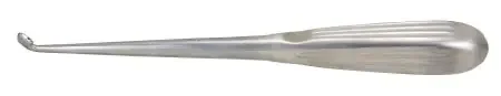 Miltex – Bone Curette Spratt 9 Inch Length Hollow Handle with Grooves Size 000 Tip Angled Oval Cup Tip – 26-1737