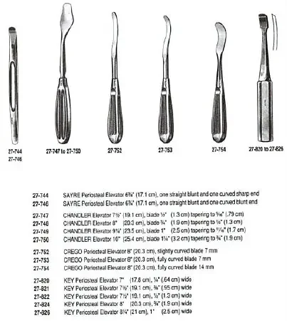Miltex – Bone Elevator Chandler 8 Inch Length OR Grade German Stainless Steel NonSterile – 27-748