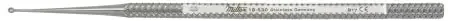 Miltex – Chalazion Curette Heath 4 Inch Length Round Knurled Handle Size 0 Tip Sharp Edge / Blunt Edge Round Fenestrated Tip – 18-530
