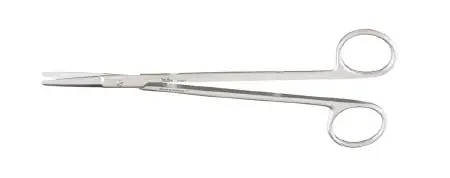 Miltex – Dissecting Scissors Kahn 7 Inch Length OR Grade German Stainless Steel NonSterile Finger Ring Handle Straight Blade Blunt Tip / Blunt Tip – 5-267