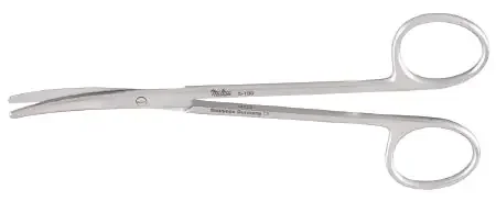 Miltex – Dissecting Scissors Metzenbaum 5 Inch Length OR Grade German Stainless Steel NonSterile Finger Ring Handle Curved Blade Blunt Tip / Blunt Tip – 5-284