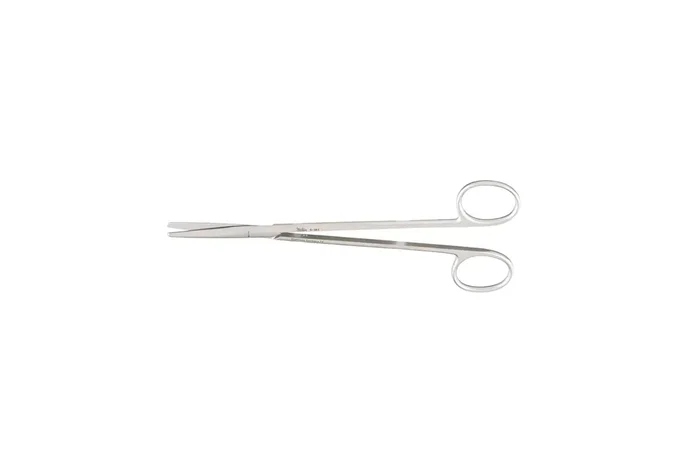 Miltex – Dissecting Scissors Metzenbaum 8 Inch Length OR Grade German Stainless Steel NonSterile Finger Ring Handle Straight Blade Blunt Tip / Blunt Tip – 5-183