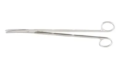 Miltex – Dissecting Scissors Metzenbaum-Nelson 11 Inch Length OR Grade German Stainless Steel NonSterile Finger Ring Handle Curved Blade Blunt Tip / Blunt Tip – 5-192