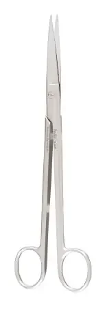 Miltex – Dissecting Scissors Sims 8 Inch Length OR Grade German Stainless Steel NonSterile Finger Ring Handle Straight Blade Sharp Tip / Sharp Tip – 5-220