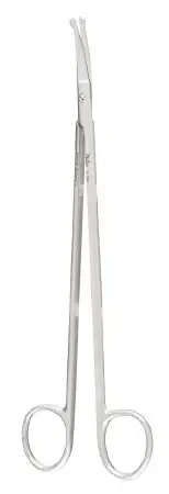 Miltex – Dissecting Scissors Strully 8 Inch Length OR Grade German Stainless Steel NonSterile Finger Ring Handle Slightly Curved Blade – 5-262