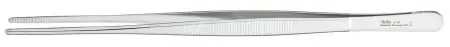 Miltex – Dressing Forceps 10 Inch Length OR Grade German Stainless Steel NonSterile NonLocking Thumb Handle Straight Serrated Tips – 6-16