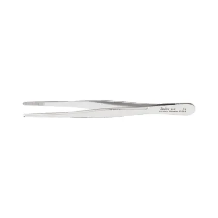 Miltex – Dressing Forceps 5 Inch Length OR Grade German Stainless Steel NonSterile NonLocking Thumb Handle Straight Serrated Tips – 6-6
