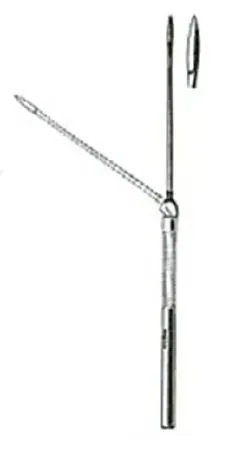 Miltex – Ear Knife Sexton Stainless Steel 7-1/2 Inch Length Swivel Handle NonSterile Reusable – 19-520