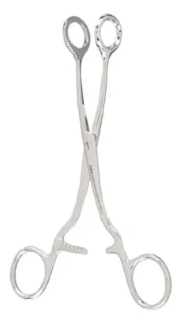 Miltex – Hemostatic Forceps Collin-Judd-DeMartel 6 Inch Length OR Grade German Stainless Steel NonSterile Ratchet Lock Finger Ring Handle Straight Serrated Fenestrated Oval Tips – 2-50