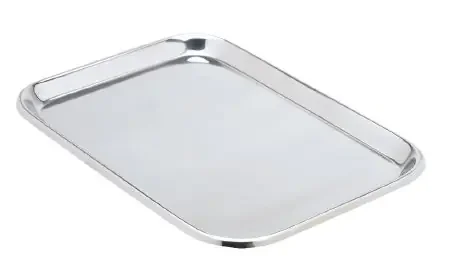 Miltex – Instrument Tray Non Perforated Mayo Stainless Steel 5/8 X 10 X 14 Inch – 3-927