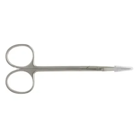 Miltex – Iris Scissors 4-1/2 Inch Length OR Grade German Stainless Steel NonSterile Finger Ring Handle Straight Blade Sharp Tip / Sharp Tip – 5-304