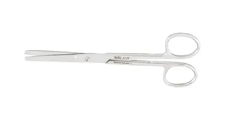 Miltex – Operating Scissors Deaver 5-1/2 Inch Length OR Grade German Stainless Steel NonSterile Finger Ring Handle Straight Blade Blunt Tip / Blunt Tip – 5-104