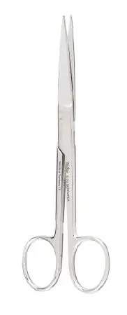 Miltex – Operating Scissors Serratex 5-1/2 Inch Length OR Grade German Stainless Steel NonSterile Finger Ring Handle Straight Blade Sharp Tip / Sharp Tip – 5-70