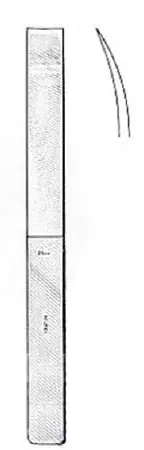 Miltex – Osteotome Lambotte 13 mm Width Curved Blade OR Grade German Stainless Steel NonSterile 9 Inch Length – 27-500