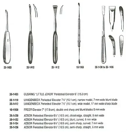 Miltex – Periosteal Elevator Adson 6-1/2 Inch Length OR Grade German Stainless Steel NonSterile – 26-1434