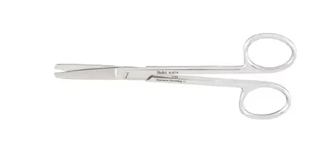 Miltex – Plastic Surgery Scissors Wagner 4-3/4 Inch Length OR Grade German Stainless Steel NonSterile Finger Ring Handle Straight Blade Blunt Tip / Blunt Tip – 5-274