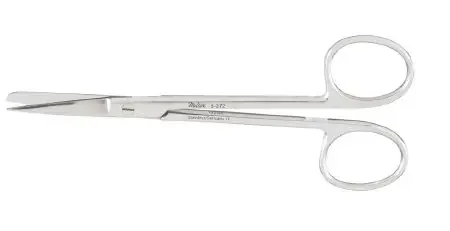 Miltex – Plastic Surgery Scissors Wagner 4-3/4 Inch Length OR Grade German Stainless Steel NonSterile Finger Ring Handle Straight Blade Sharp Tip / Blunt Tip – 5-272