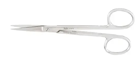 Miltex – Plastic Surgery Scissors Wagner 4-3/4 Inch Length OR Grade German Stainless Steel NonSterile Finger Ring Handle Straight Blade Sharp Tip / Sharp Tip – 5-271