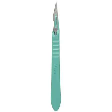 Miltex – Scalpel No. 11 Stainless Steel / Plastic Classic Grip Handle Sterile Disposable – 4-411