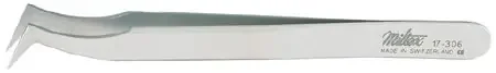 Miltex – Splinter Forceps Swiss-Jeweler 4-1/2 Inch Length Surgical Grade NonMagnetic Stainless Steel NonSterile NonLocking Thumb Handle Angled Down Pickup Tips – 17-306