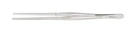 Miltex – Tissue Forceps Kelly 9 Inch Length OR Grade German Stainless Steel NonSterile NonLocking Thumb Handle Straight 2 X 3 Teeth, Serrated Tip – 6-202