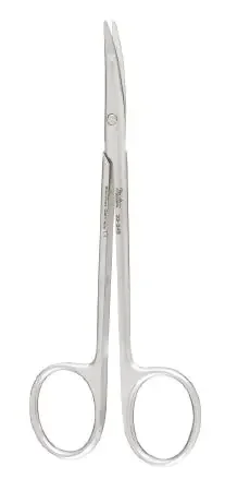 Miltex – Undermining Scissors 4-1/2 Inch Length OR Grade German Stainless Steel NonSterile Finger Ring Handle Curved Blade – 33-242
