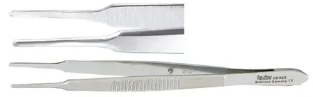 Miltex – Utility Forceps McCullough 4 Inch Length OR Grade German Stainless Steel NonSterile NonLocking Thumb Handle Straight Smooth Tips – 18-962