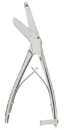 Miltex – Utility Shears 8-1/2 Inch Length Surgical Grade Stainless Steel NonSterile Plier Handle with Spring Angled Blade Blunt Tip / Blunt Tip – 5-600