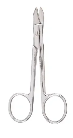 Miltex – Wire Cutting Scissors 4-3/4 Inch Length OR Grade German Stainless Steel NonSterile Finger Ring Handle Straight Blade Blunt Tip / Blunt Tip – 9-120