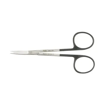 Miltex SuperCut – Iris Scissors 4-1/2 Inch Length OR Grade German Stainless Steel NonSterile Finger Ring Handle Curved Blade Sharp Tip / Sharp Tip – 5-SC-306