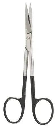 Miltex SuperCut – Plastic Surgery Scissors 4-3/4 Inch Length OR Grade German Stainless Steel NonSterile Finger Ring Handle Curved Blade Sharp Tip / Sharp Tip – 5-SC-276