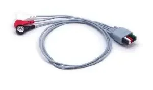 Mindray USA – Mobility ECG Wire 36 Inch, 3-Leads, Snap Leads, Reusable For DPM 6, DPM 7, Panorama Telepack, Passport 2, Passport V, Spectrum, Spectrum OR, V12, V21, Passport 8, Passport 12, T1 Patient Monitor – 0012-00-1503-06