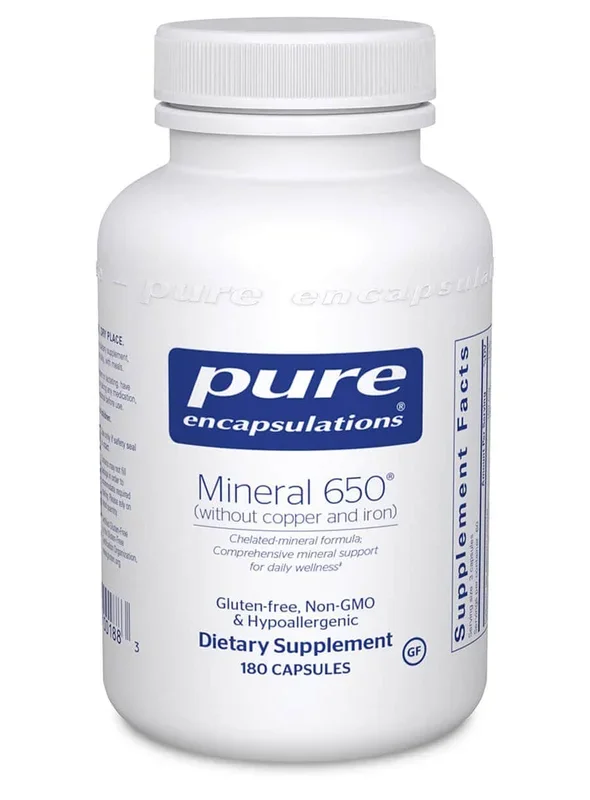 Mineral 650® w/o Cu & Fe by Pure Encapsulations