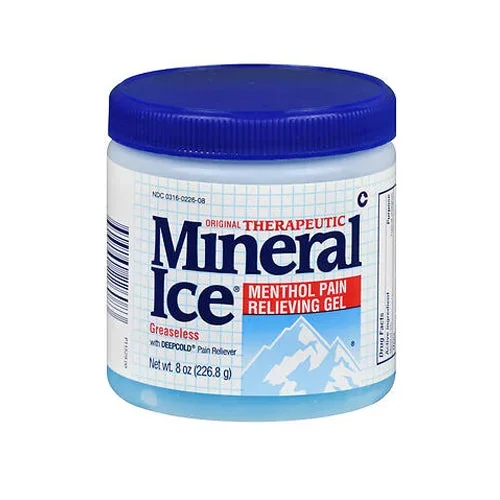 Mineral Ice, Menthol Pain Relieving Gel, 8 Oz