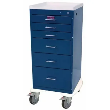 Mini-Line – Anesthesia Cart Navy Blue – 3256K