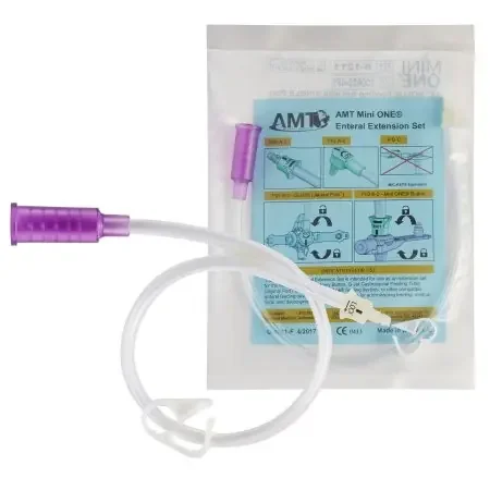 Mini ONE – Straight Connector with Bolus Adapter 12 Inch, Purple – 8-1211