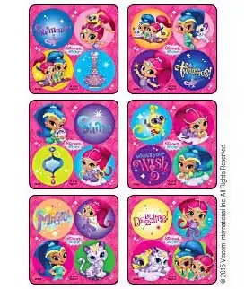 MiniBadges – 300 per Unit Shimmer and Shine Sticker – 2435