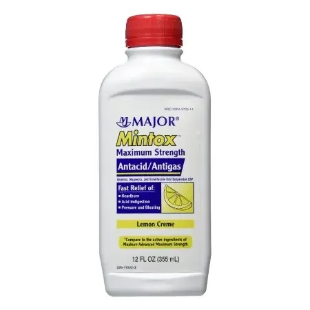 Mintox – Antacid 400 mg – 40 mg Strength Oral Suspension 12 oz. – 00904572514