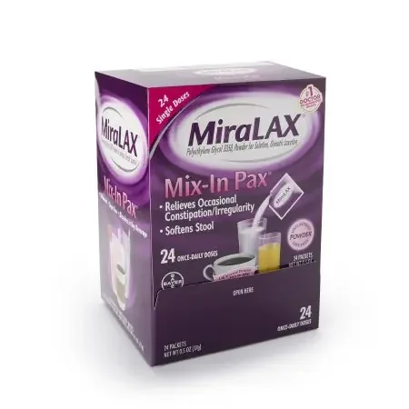 MiraLAX – Laxative Powder 24 per Box 17 Gram Strength Polyethylene Glycol 3350 – 11523726808