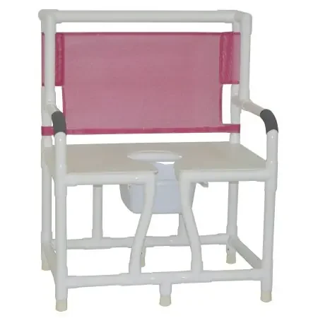 MJM International – Bariatric Commode Chair PVC Frame Mesh Back – 130-C10