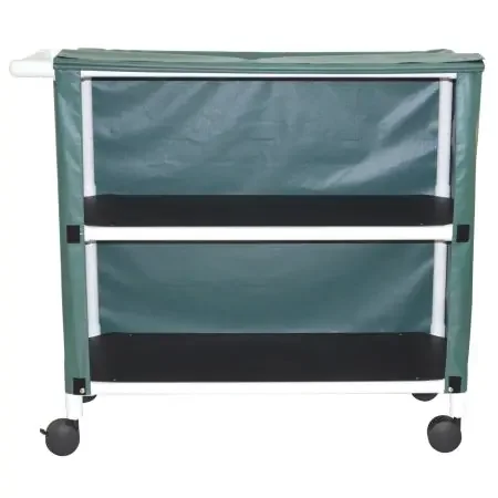 MJM International – Linen Cart 2 Shelves 4 Inch Casters – 345-2C-4