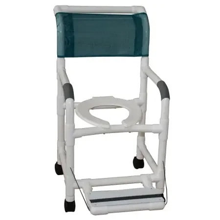 MJM International – Shower Chair PVC Frame Mesh Back 18 Inch Seat Width – 118-3-FF