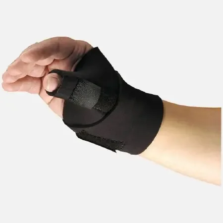 Modabber – Thumb Brace Adult Regular Hook and Loop Strap Closure Left or Right Hand Black – 5803-BLK